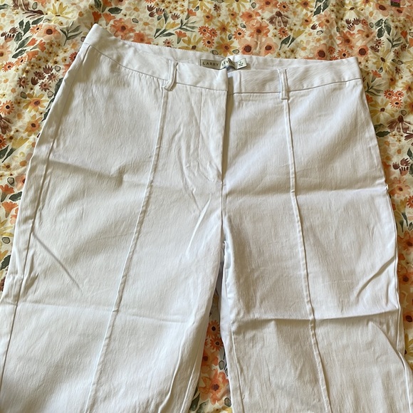 Larry Levine white high rise capris size 12 - Picture 9 of 9